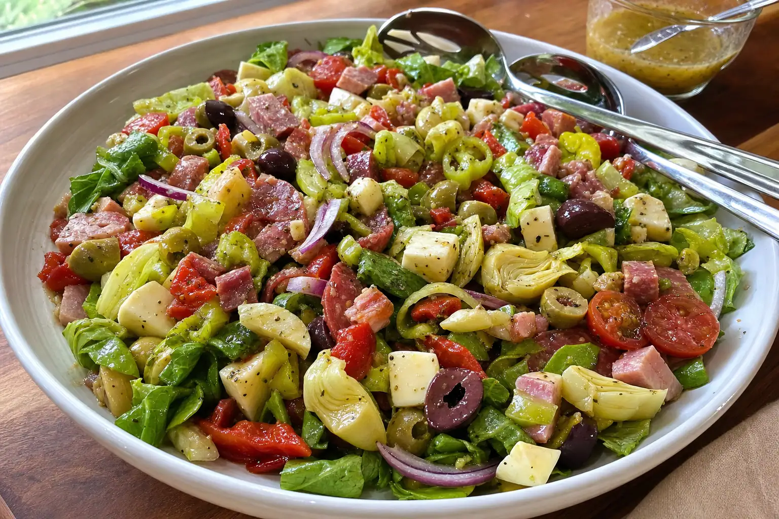 Antipasto Salad: Italian antipasto salad with salami — Salads & sides recipe | Afoodrink
