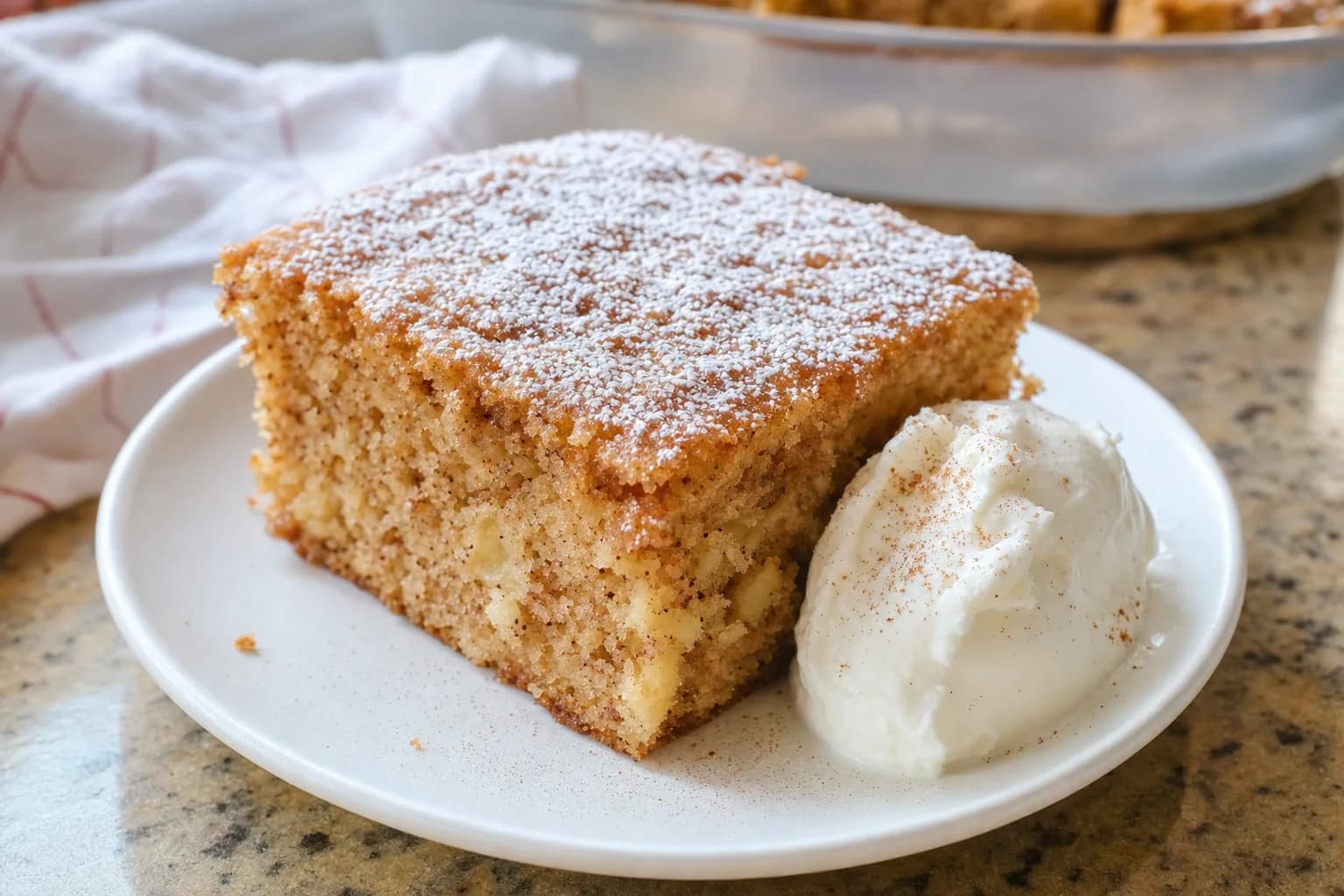 Applesauce Cake: moist applesauce snack cake — Desserts recipe | Afoodrink