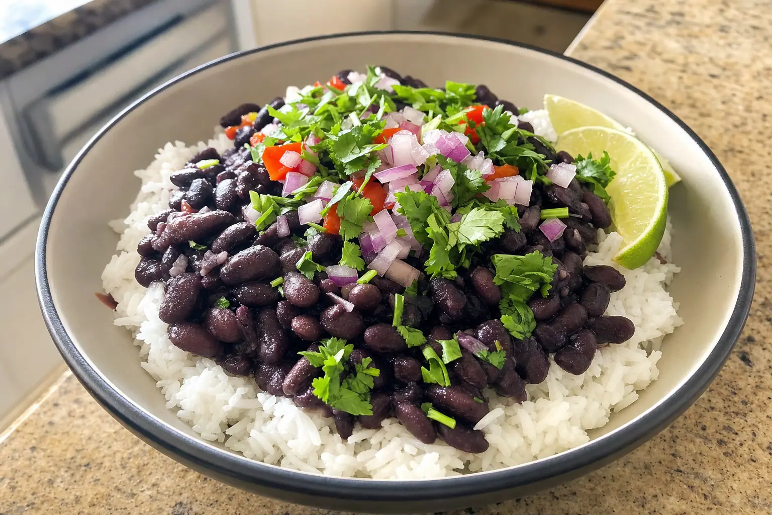 Black Beans and Rice: one pot black beans and rice — Dinner recipe | Afoodrink