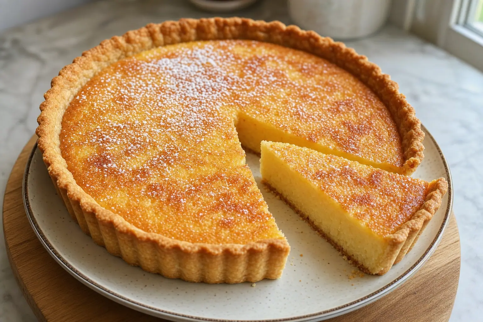 Buttermilk Pie: Southern buttermilk pie with lemon — Desserts recipe | Afoodrink