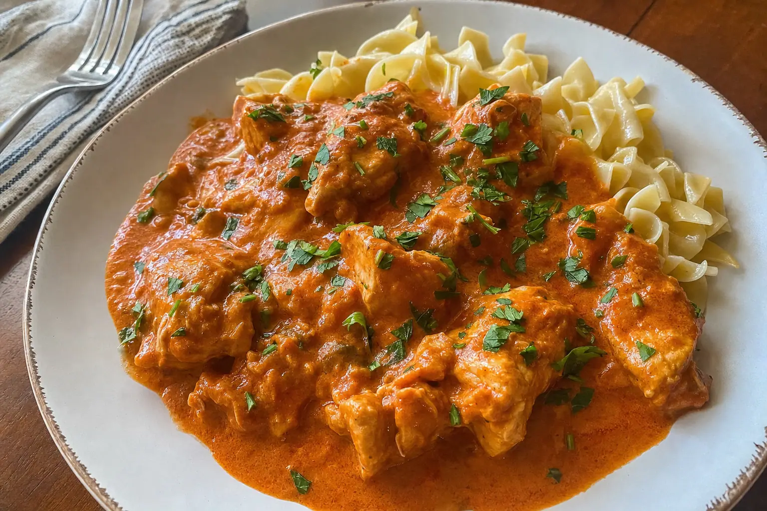 Chicken Paprikash: easy chicken paprikash with sour cream — Dinner recipe | Afoodrink