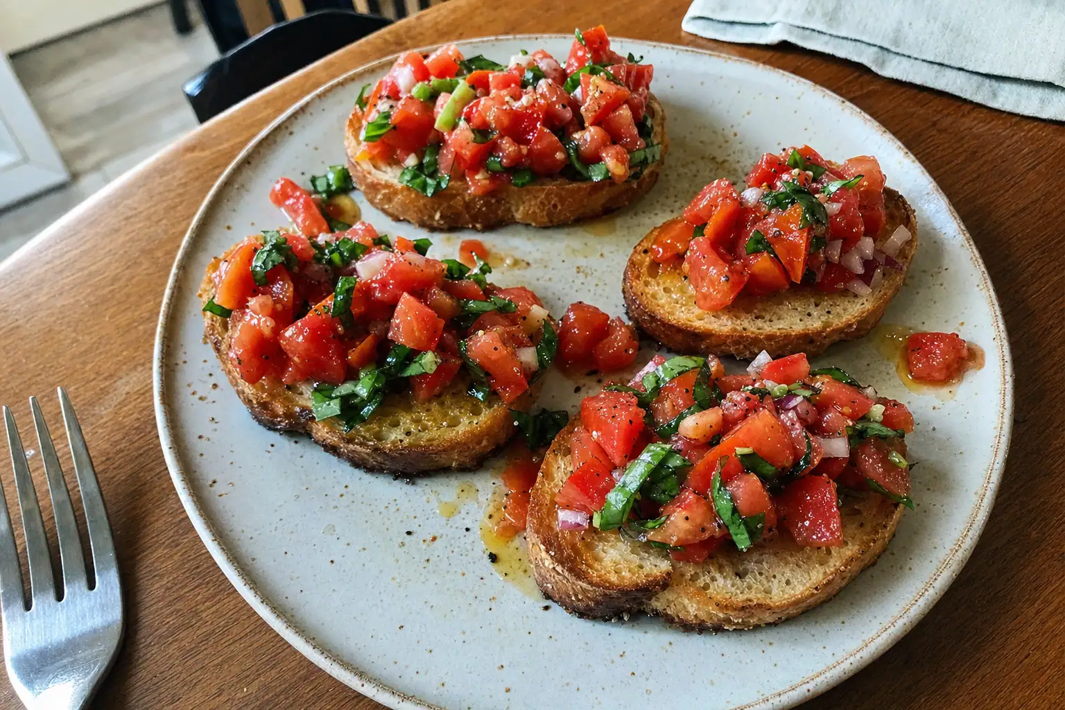 Classic Tomato Basil Bruschetta: Italian appetizer — Snacks recipe | Afoodrink