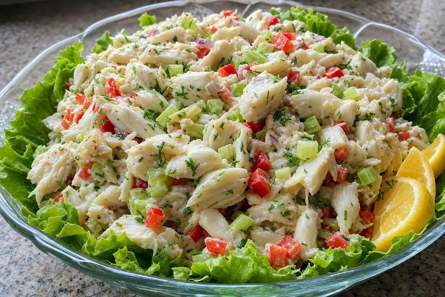 Crab Salad: cold crab salad with mayonnaise — Salads & sides recipe