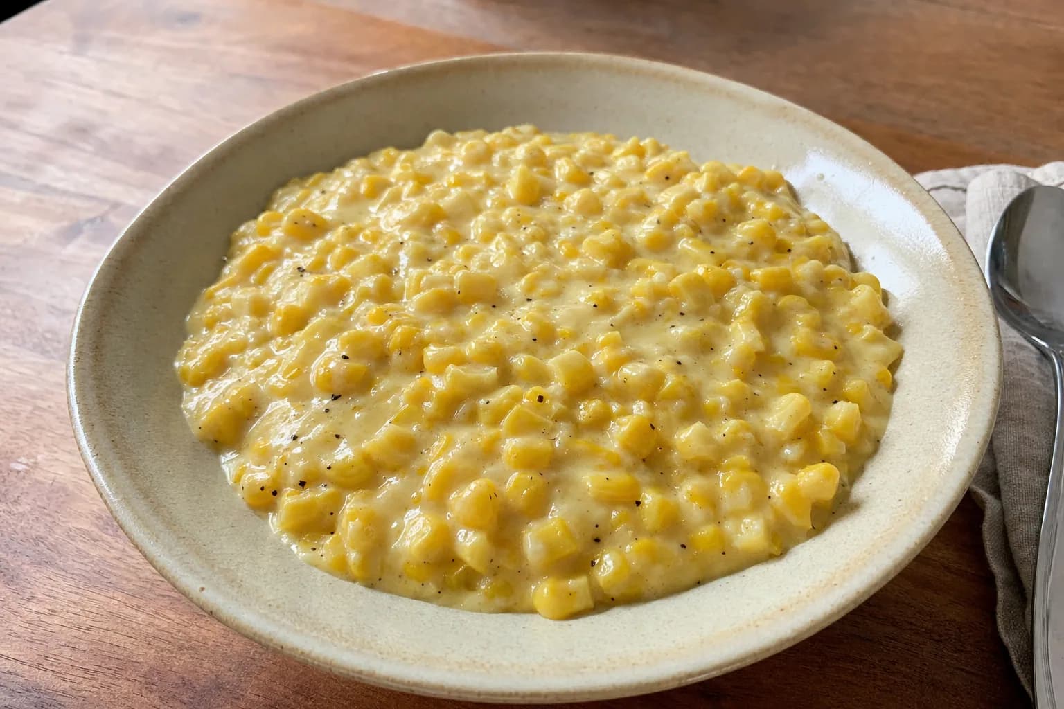 Creamed Corn: homemade creamed corn with frozen corn — Salads & sides recipe | Afoodrink