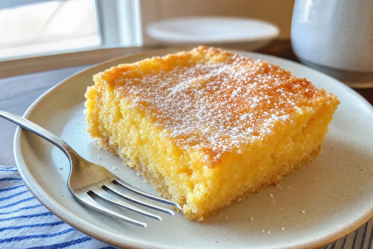 Gooey Butter Cake: easy gooey butter cake with cake mix — Desserts recipe | Afoodrink