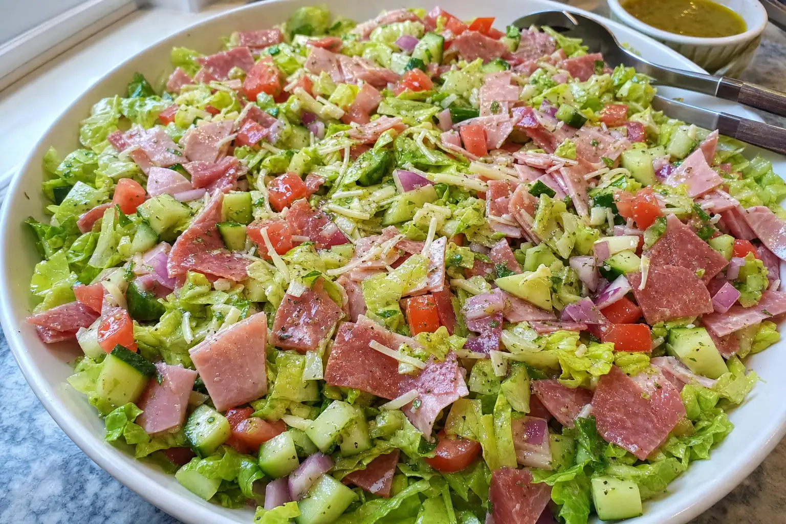 Grinder Salad: chopped grinder salad with deli meat — Salads recipe | Afoodrink