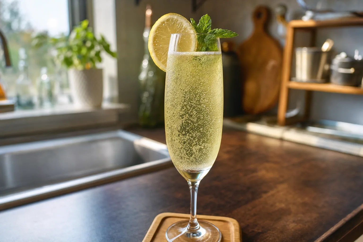 Prosecco & Elderflower Cocktail: easy elderflower Prosecco drink — Drinks recipe | Afoodrink