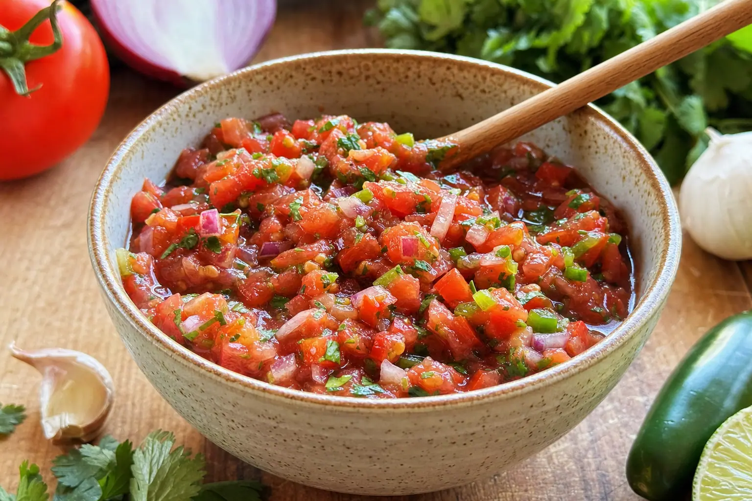 Fresh Tomato Salsa: easy homemade salsa with fresh tomatoes — Snacks recipe | Afoodrink