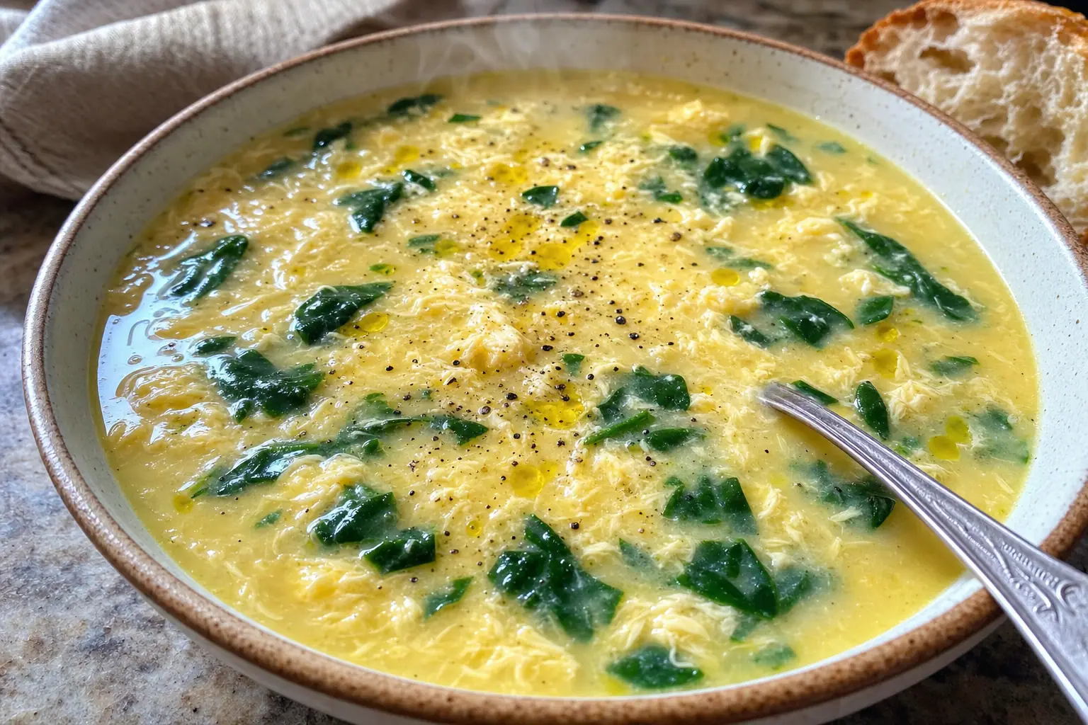 Stracciatella Soup: Italian egg drop soup with Parmesan — Lunch & light meals recipe