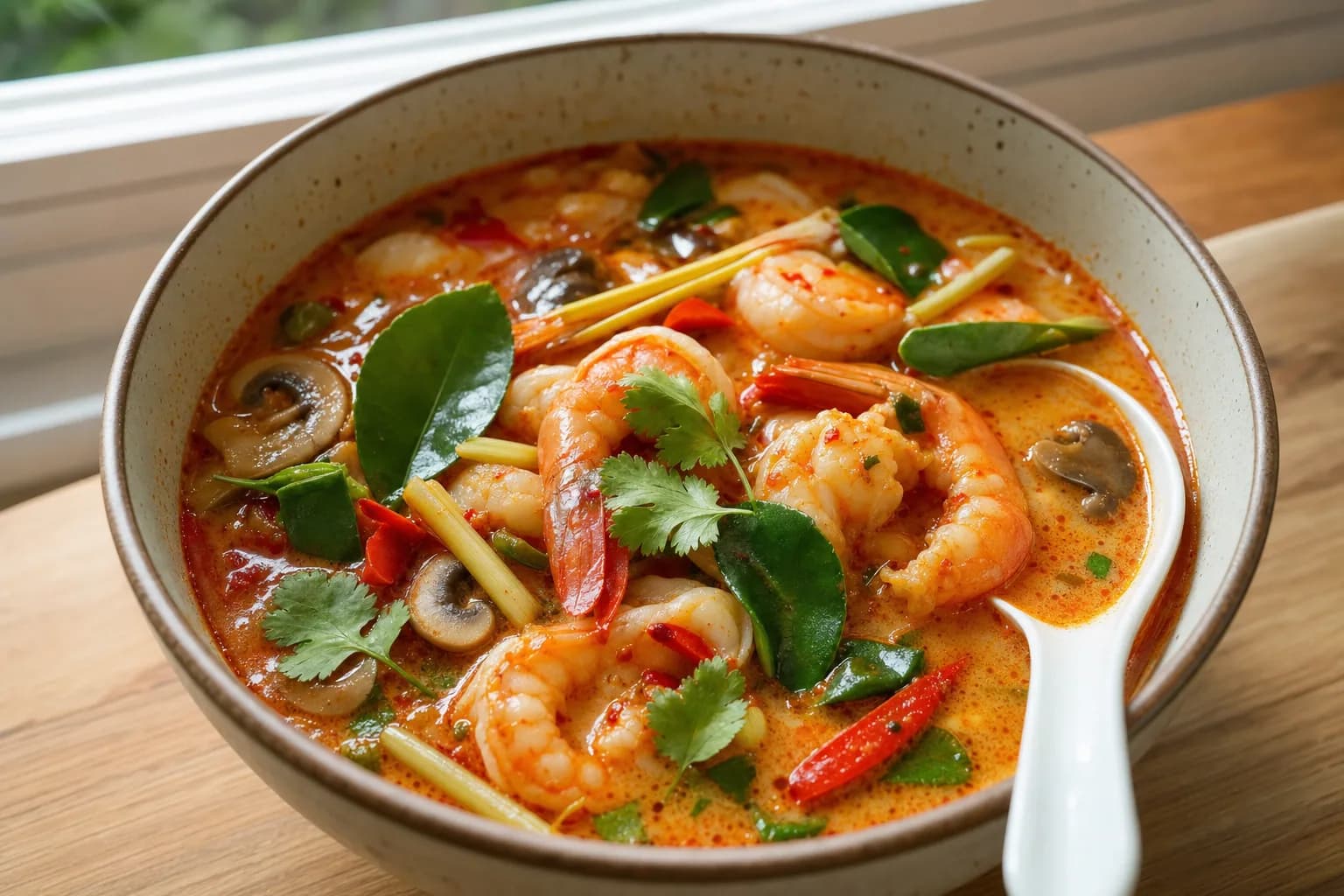 Tom Yum Soup: Thai hot and sour shrimp soup — Lunch & light meals recipe | Afoodrink