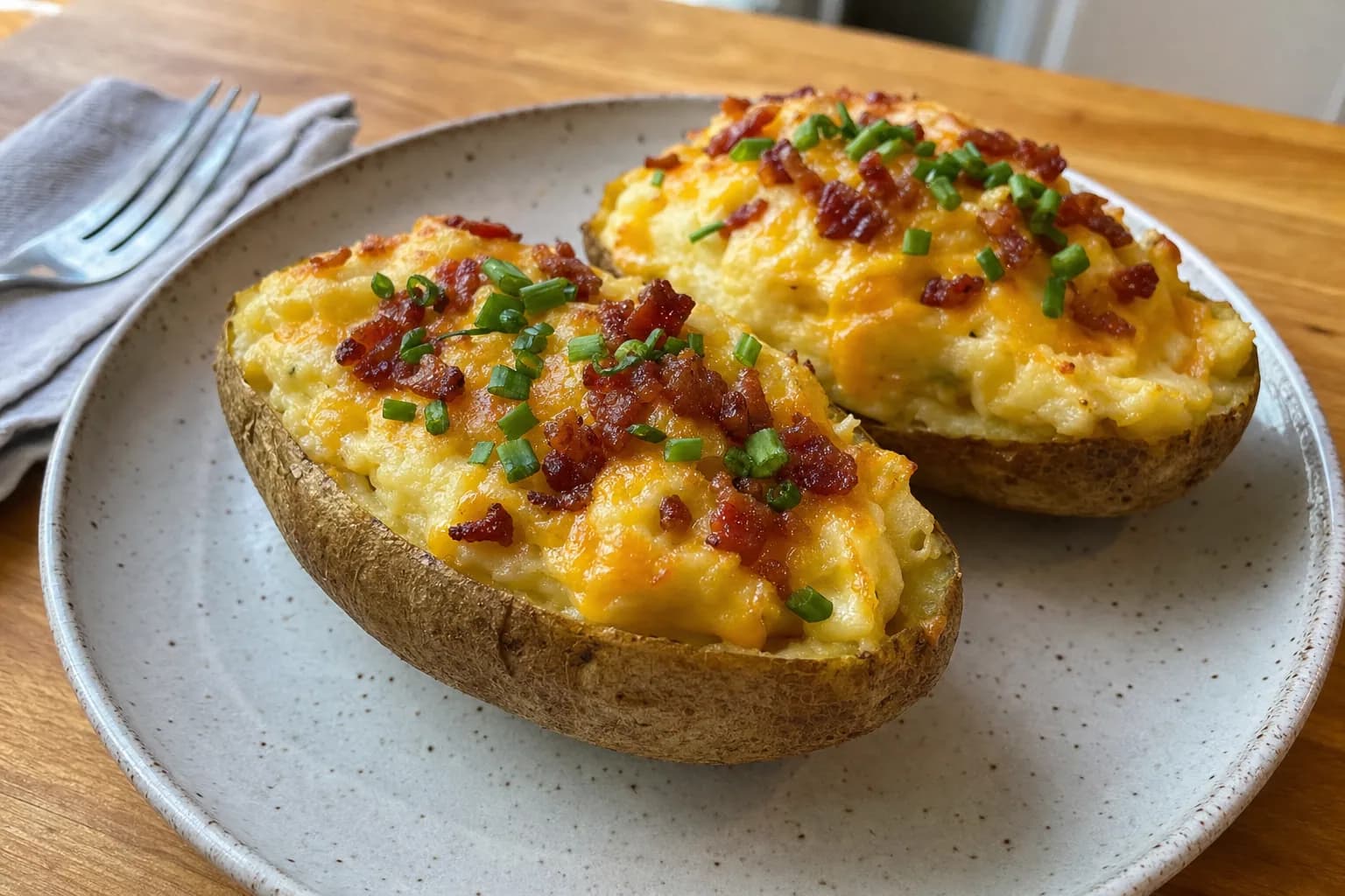 Twice Baked Potatoes: side dish — Salads & sides recipe | Afoodrink