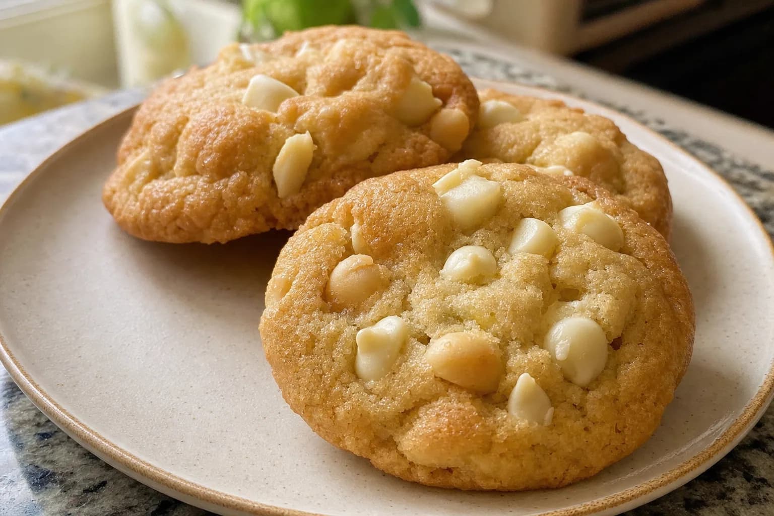 White Chocolate Macadamia Nut Cookies: soft white chocolate macadamia cookies — Desserts recipe | Afoodrink