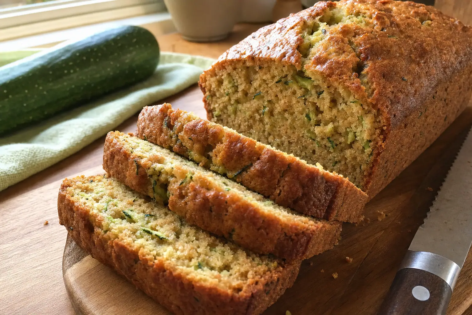 Zucchini Bread: moist zucchini bread with oil — Breakfast recipe | Afoodrink